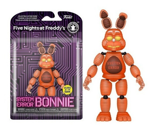 System Error Bonnie Glow Fnaf Funko Action Figure