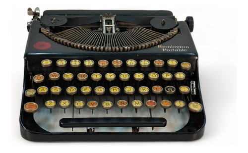 Máquina De Escribir Antigua Remington Portable Con Tecla Ñ