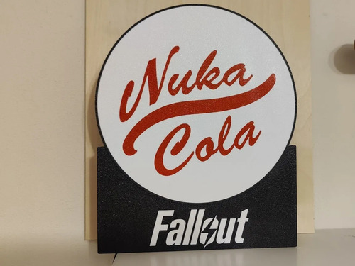 Nuka Cola Fallout Vault Tec 3d Led Edition Lampara Regalo