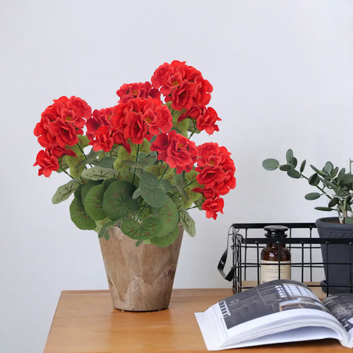 Begonia De Seda Artificial Ramos Simulados Decoración