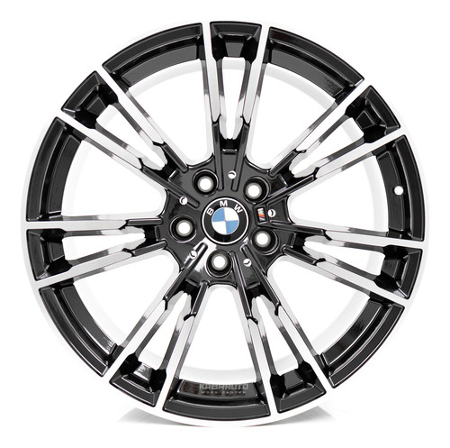 Rodas 20 Bmw M5 Competition F90 5x120 Série 3 F30 E 5 F10 Cor Preto Com Diamantado