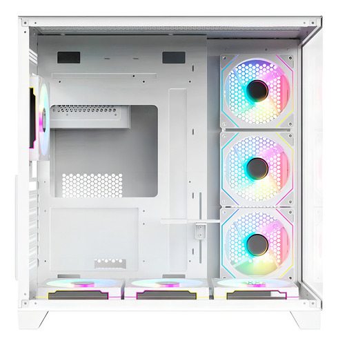 Gabinete Gamer Acegeek Mercury R425, Mid-Tower, Lateral de Vidro, Branco, AG-MERCURY-R425-WH