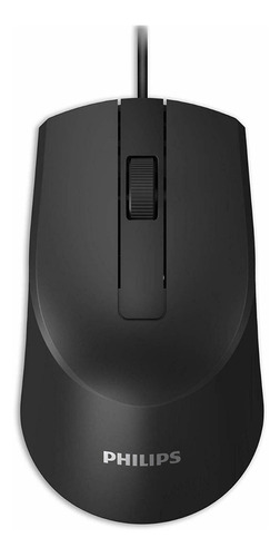 Spk7104 Mouse Alambrico Philips Color Negro