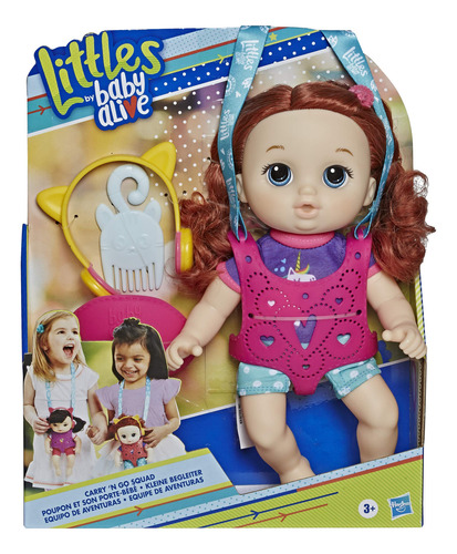 Set Muñeca Bebe Baby Alive Little Zoe Rizada Lista A Jugar