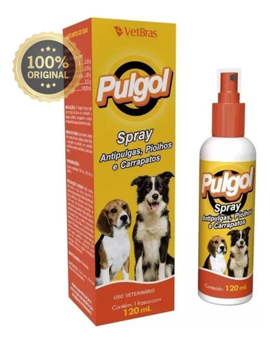 Spray Antipulgas Carrapatos E Piolhos Pulgol 100g