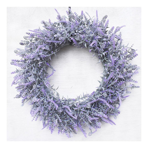 2 X 18 Pulgadas Lavanda Corona Flor Granja Guirnalda Puerta