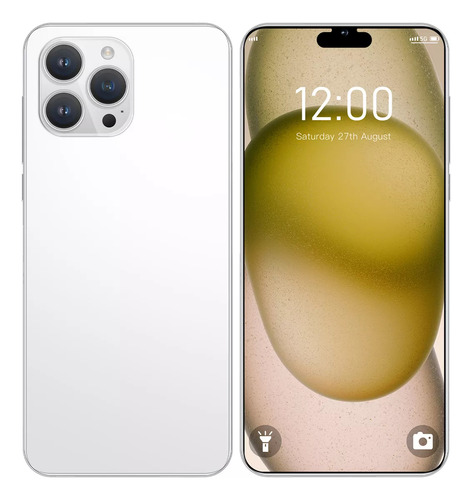 Teléfonos Inteligentes Android Baratos I15 Pro Max 6.3 En Ram1gb Y Rom16gb Blanco
