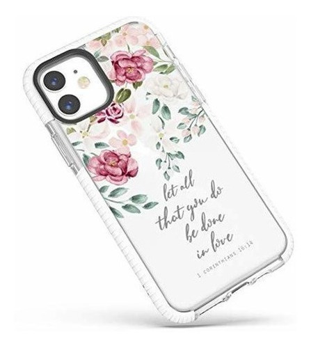 Funda Para iPhone 11, Patron De Rosas Rojas Rosadas Inspira