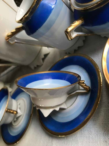 Juego De Café De Porcelana Alemana Volkstedt