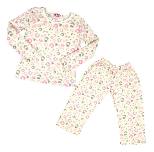 Conjunto Pijama Hello Kitty Niña, Térmica, 4-12 Años