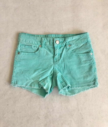 American Eagle Shorts Stretch De Pana Color Menta