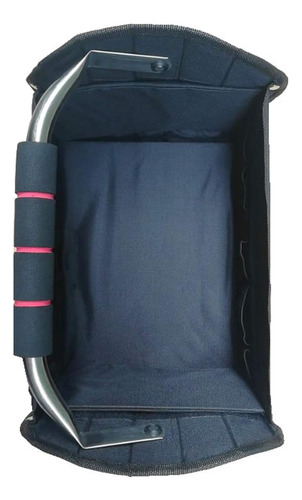 Bolsa De Mano Rosa Multiusos Plegable De Boca Ancha Con Mang