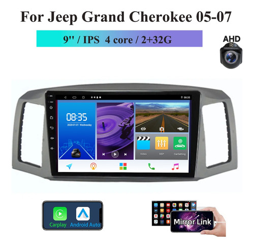 Estéreo Android Para Jeep Grand Cherokee 05-07 Hd Carplay