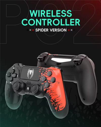 Control Mando Inalámbrico Bluetooth Para Ps4 Y Pc P02 Spider