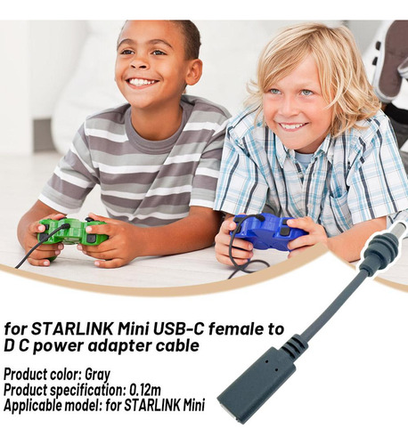 Cable Adaptador De Alimentación Starlink Mini Usb-c Hembra A