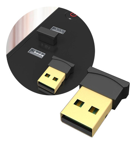 Adaptador Transmisor Receptor Bluetooth 5.0 Usb Notebook Pc