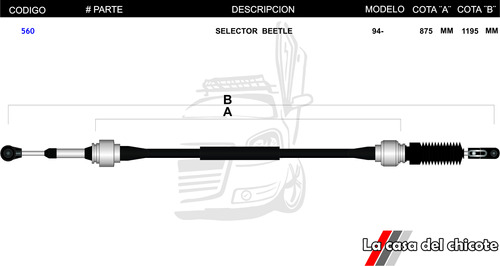 Chicote Selector De Velocidades Jetta A4 Beetle Mod 94-99