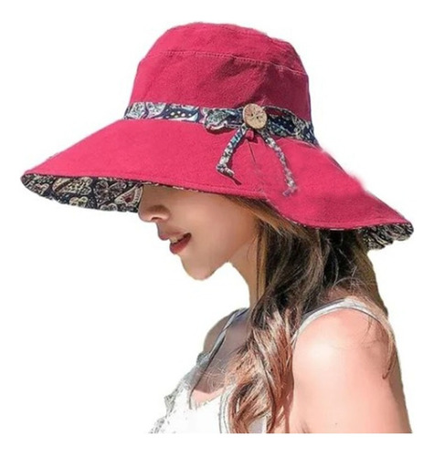 Mujer Bobibi Sombrero For De Sol Dama Verano Protección Uv