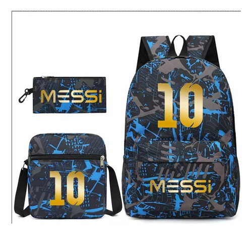 Un Juego De 3 Mochilas Unisex De Lionel Messi, 10