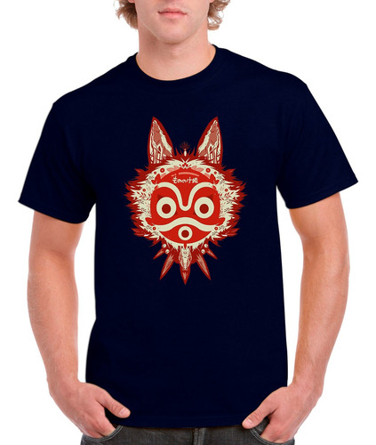 Playera La Princesa Mononoke Mascara Studio Ghibli