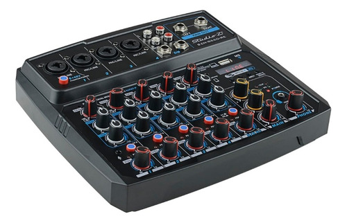 Consola Mixer Zebra Amplificada 6 Canales Usb Szm-b660 Re