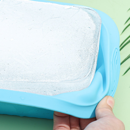 Foldable Extra Large Ice Block Mold Reusable Silicone Box