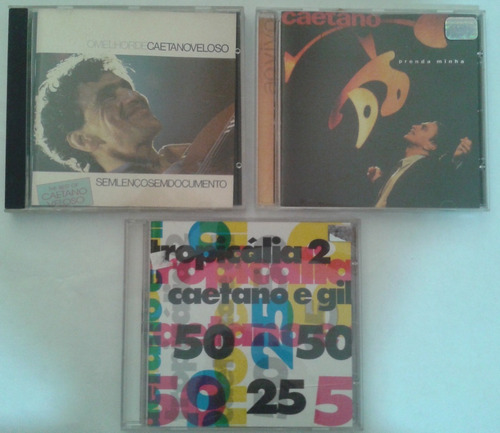 Lote Com 3 Cds Originais - Caetano Veloso 