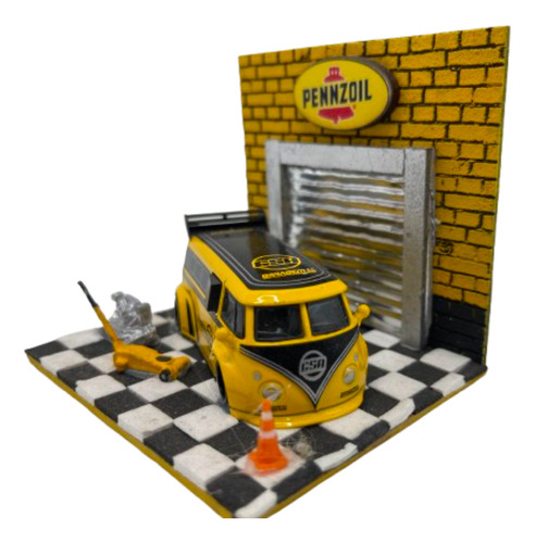 Kombi Miniatura Diorama Escala 1:64