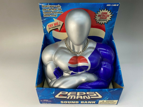 Pepsiman Alcancía Con Sonido Articulo Raro De Japon