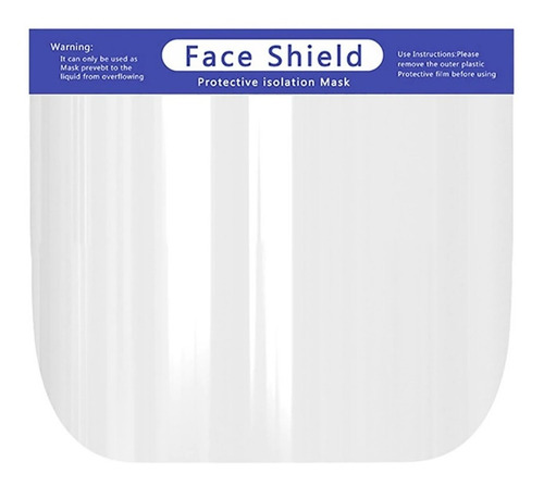 Careta Mascara Protección Facial Bioseguridad Importada X 1u