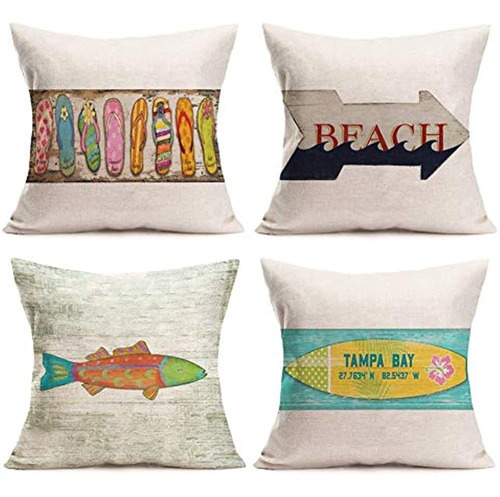 Aremazing Throw Pillow Covers Florida Summer Ocean Beach The