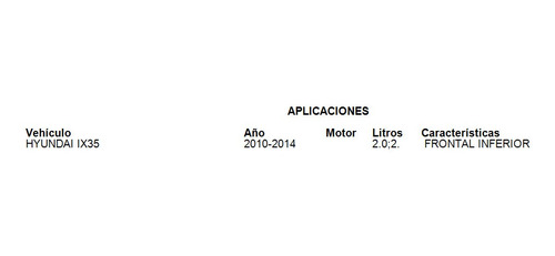 Soporte Motor Frontal Inferior P/ Hyundai Ix35 2011 2.0;2.5
