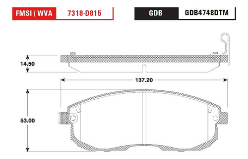 Balatas Delanteras Nissan Sentra 2007-2008-2009-2010 Trw