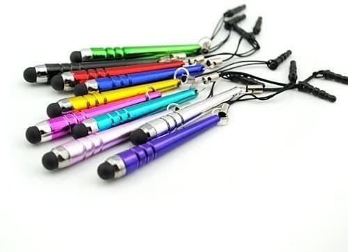 Tcd 10 Coloridos Baseball Long Mini Stylus Pen Universal Cap