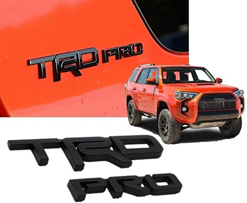 Emblema Trd Pro Lateral Negro