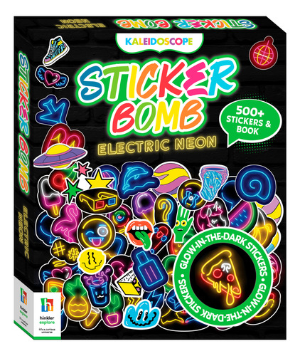Kaleidoscope Sticker Bomb Electric Neon 