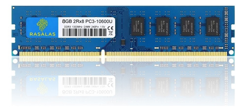 Memoria Ram Rasalas 8gb Ddr3-1333 Udimm Pc3-10600u 1.5v Azul