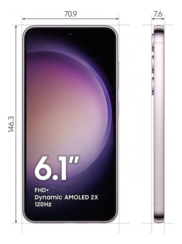 Samsung Galaxy S23 256gb Lavanda (grado B) Lavanda (Reacondicionado)