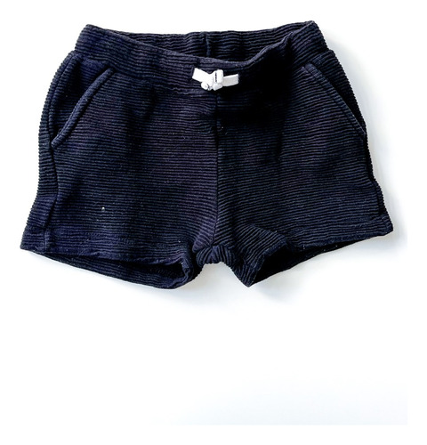 Short Negro Texturado Zara Talle 18-24 Meses No Babygao Mimo