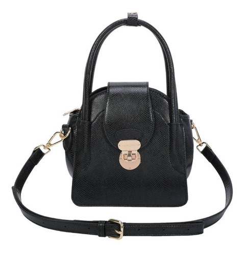 Bolsa Média Com Fecho Fellipe Krein Aw22 Fish - Preto