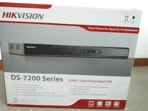 Dvr Hikvision De 16 Canales, Serie 7200 