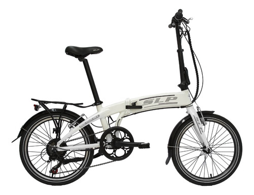 Bicicleta Slp Eléctrica Plegable Ef-1 Rodado 20 Color Blanco