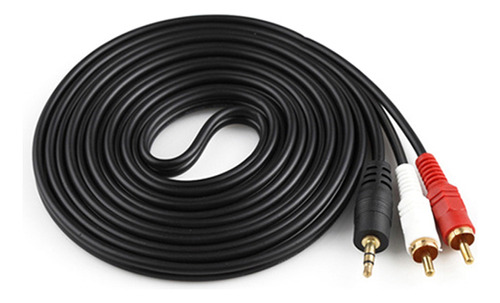 Cable De Audio Estéreo De 3,5 Mm A 2 Rca L/r Chapado En Oro