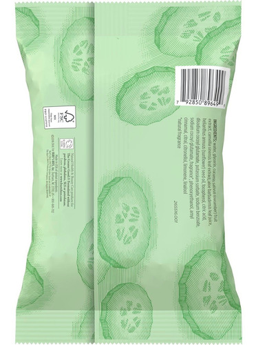Toallitas Desmaquillantes Burt's Bees Pepino Y Salvia 10un