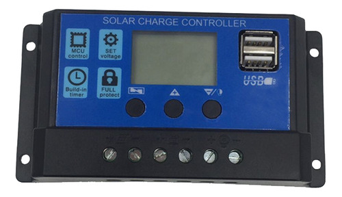 Regulador Solar Controlador De Carga Solar 10 A