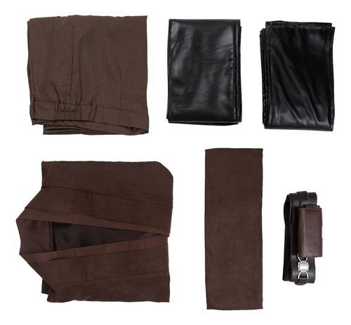 Disfraz De Cosplay De Anakin Skywalker, Marrón, Sin Reloj