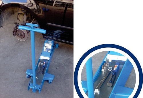 Imagen 4 de 5 de Crique Gato Hidráulico Carrito 3 Toneladas Auxilio