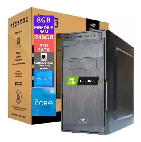 Pc Computador Gamer Completo I3 9100 8gb Ssd 240