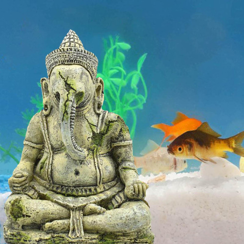 Acuario Decoración Pecera Buddah Estatua Ganapati