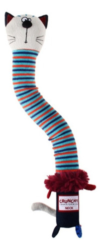 Juguete Para Perros Gigwi Crunchy Neck Cat Small Color Turquesa
